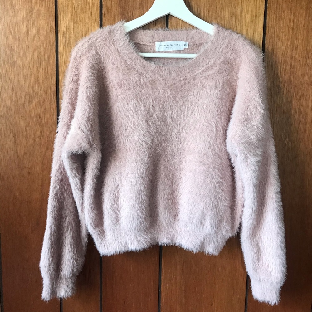 Fluffy Pink Sweater